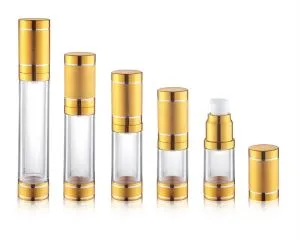 Gouden 10ml luchtloze pompfles