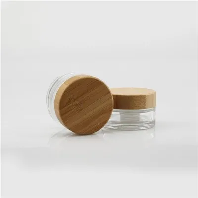 Cosmetische glazen potten